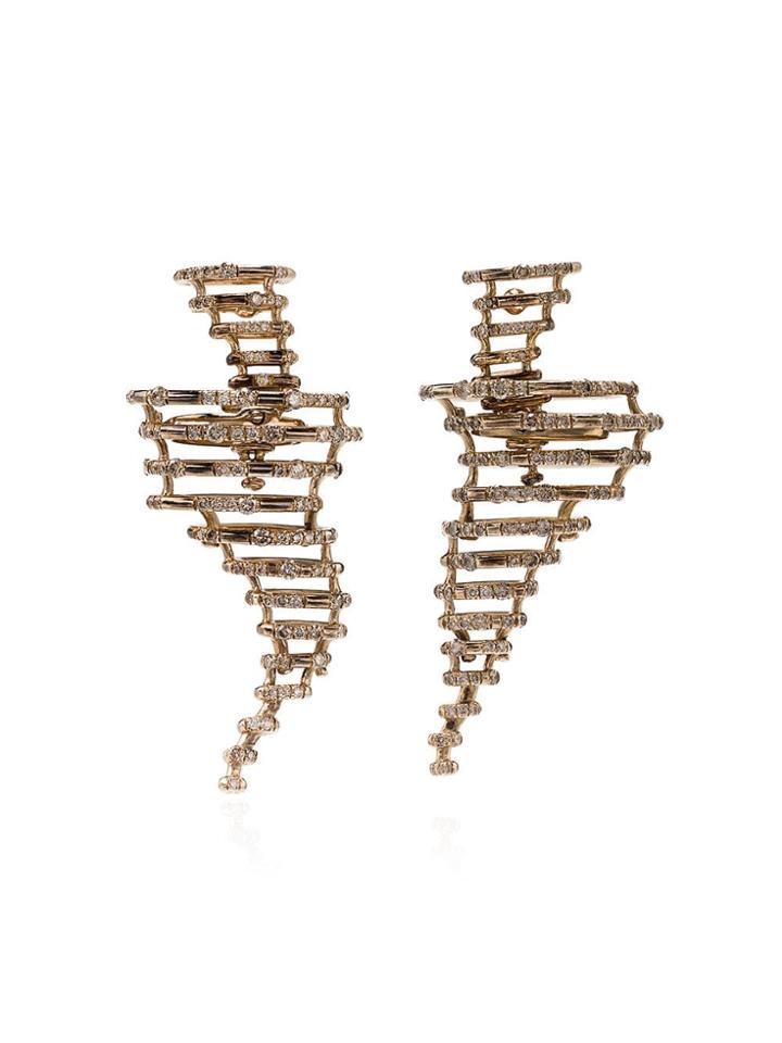 Bibi Van Der Velden Tornado Earrings - Metallic