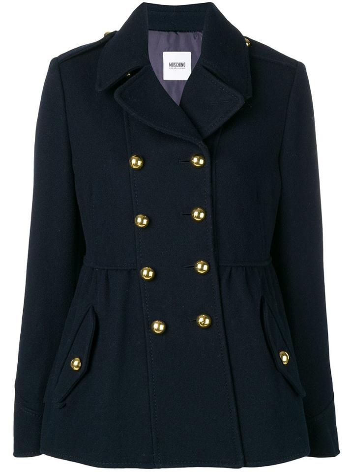 Moschino Vintage 1990's Button Front Short Coat - Black