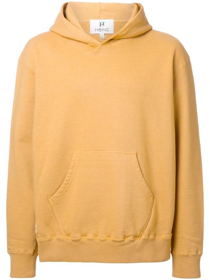 Hbns Pullover Hoodie, Men's, Size: Medium, Yellow/orange, Cotton