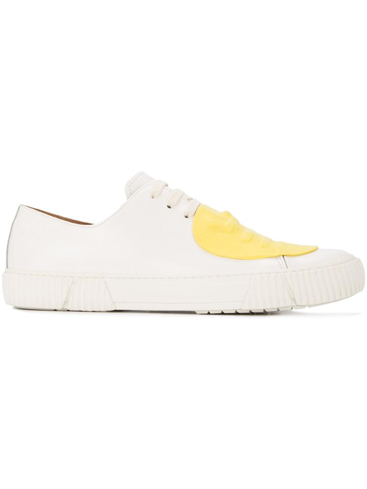 Both Patch Detail Sneakers - White