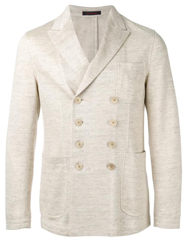 The Gigi Ziggy Blazer, Men's, Size: 52, Nude/neutrals, Linen/flax/acetate/viscose
