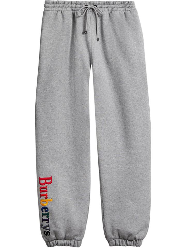 Burberry Logo Detail Tracksuit Bottoms - Grey