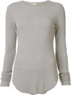 Lost & Found Ria Dunn Longsleeved Fitted T-shirt - Grey