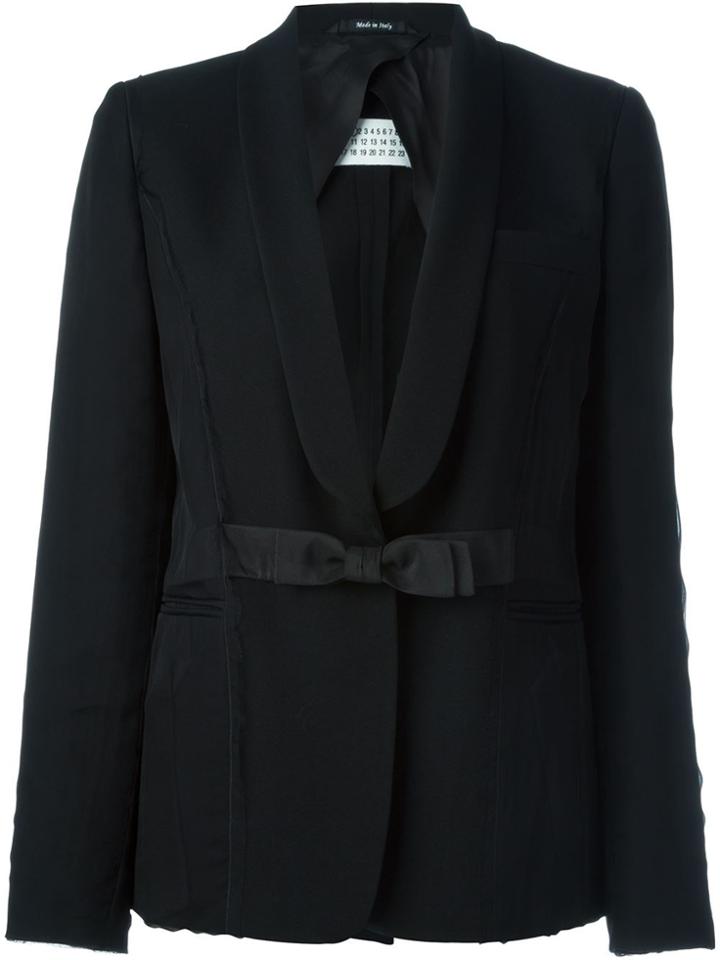Maison Margiela Bow Detail Blazer - Black