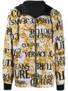 Versace Jeans Couture Baroque-print Logo Hoodie - White