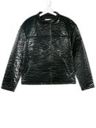 Andorine Textured Patent Jacket - Black