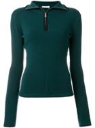 Paco Rabanne Front Zipped Jumper - Green