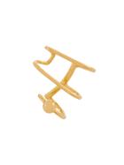 Maria Black Auricle Earcuff (left) - Yellow & Orange