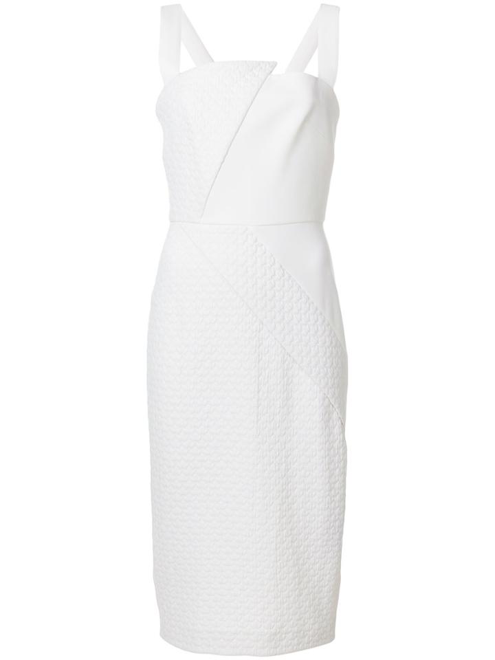 Roland Mouret Textured Midi Dress - White