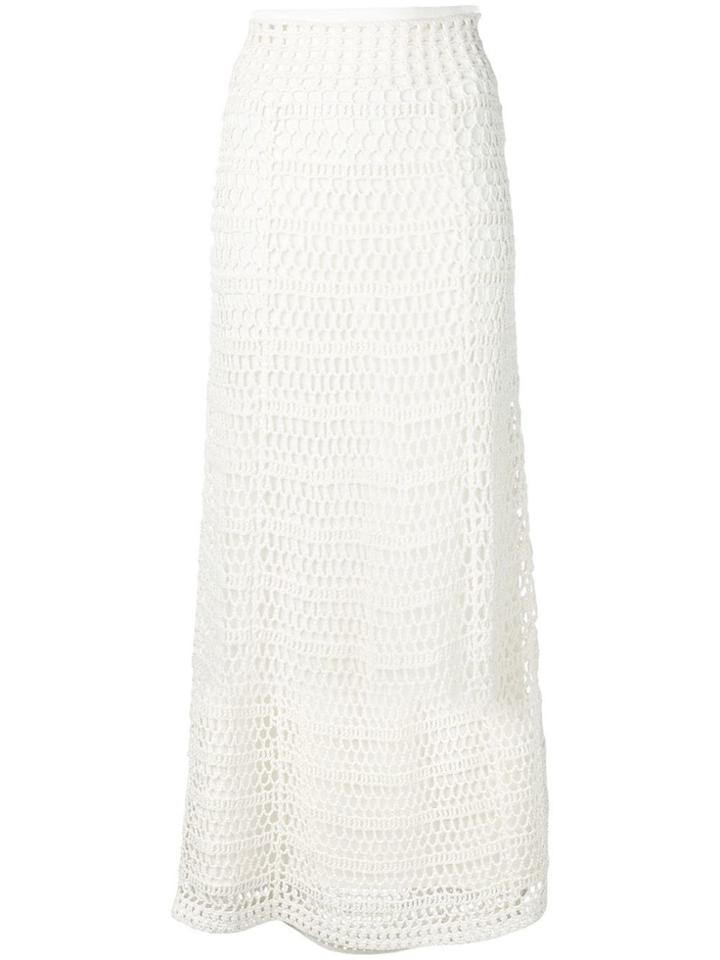 Theory Crochet-knit High-waist Skirt - White
