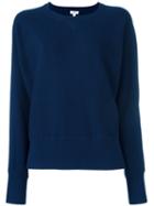 Vince Jacquard Sweatshirt, Women's, Size: Small, Blue, Silk/wool