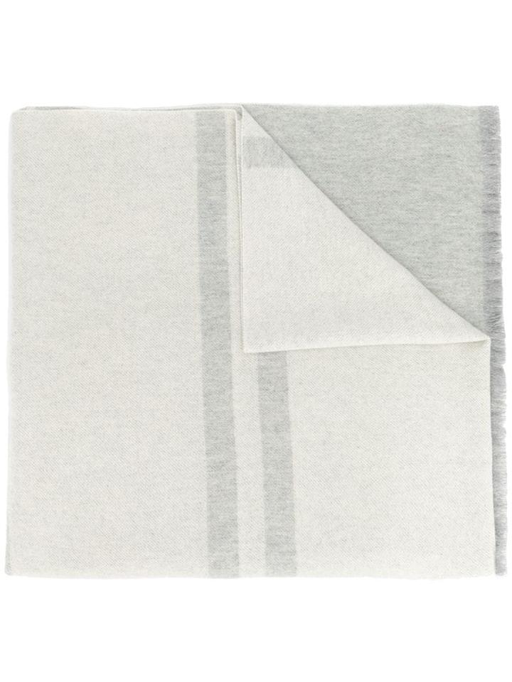 Emporio Armani Logo Print Scarf - Grey