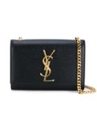 Saint Laurent 'classic Monogram' Crossbody Bag, Women's, Black, Calf Leather/metal (other)