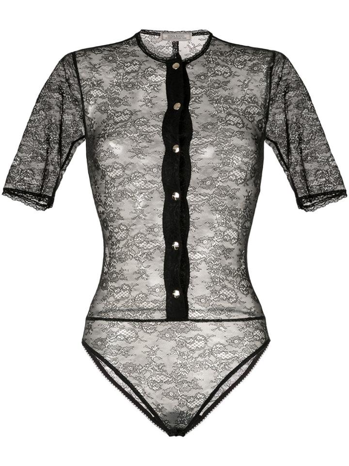 Nina Ricci Sheer Lace Body - Black