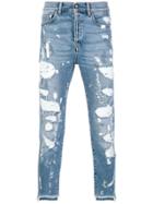 Overcome Distressed Jeans - Blue
