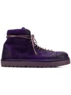 Marsèll Lace-up Ankle Boots - Purple