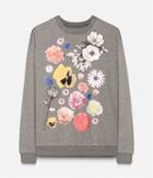 Christopher Kane Flower Sticker Applique Sweatshirt