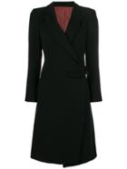 Jean Paul Gaultier Vintage Wrap Midi Coat - Black