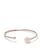 Yoko London 18kt Rose Gold Novus Freshwater Pearl And Diamond Cuff - 9