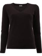 Maison Ullens V-neck Jumper - Brown