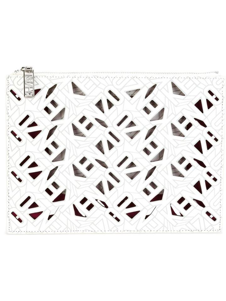 Kenzo 'flying Kenzo' Clutch, Women's, White