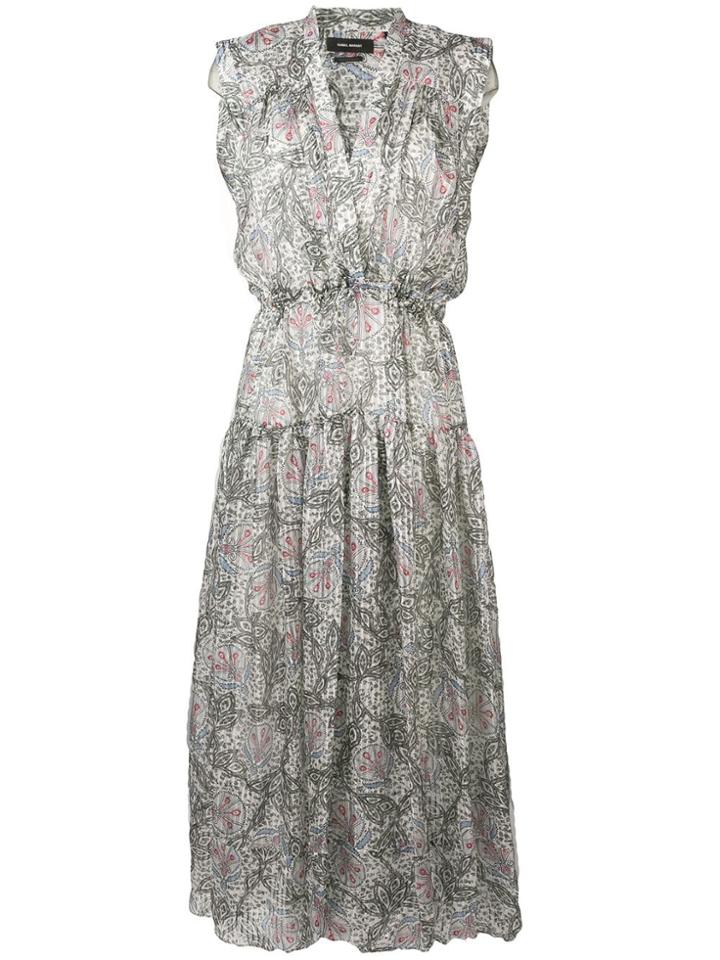 Isabel Marant Eydie Summer Night Printed Dress - White