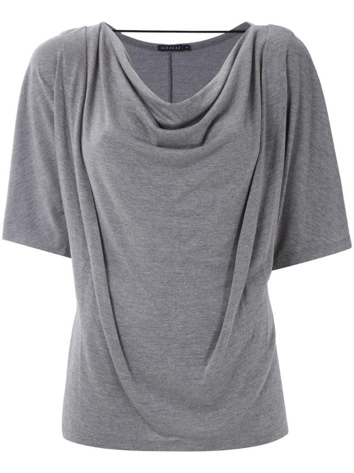 Alcaçuz Logatimo Draped Top - Grey