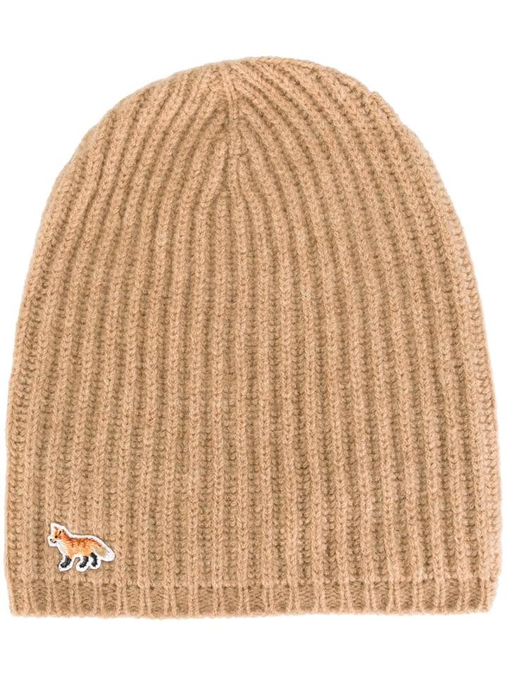 Maison Kitsuné Ribbed Beanie