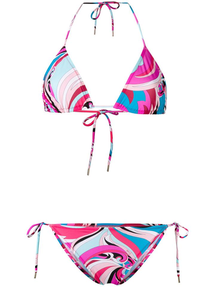 Emilio Pucci Printed Swimsuit - Pink & Purple