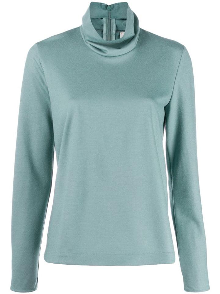 Forte Forte Turtleneck Top - Blue