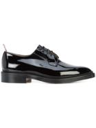 Thom Browne Classic Blucher In Black Patent Leather