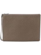 Bottega Veneta Steel Intrecciato Nappa Document Case - Brown