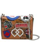 Dsquared2 Medium Dd Patch Crossbody Bag, Women's, Brown, Calf Leather/cotton