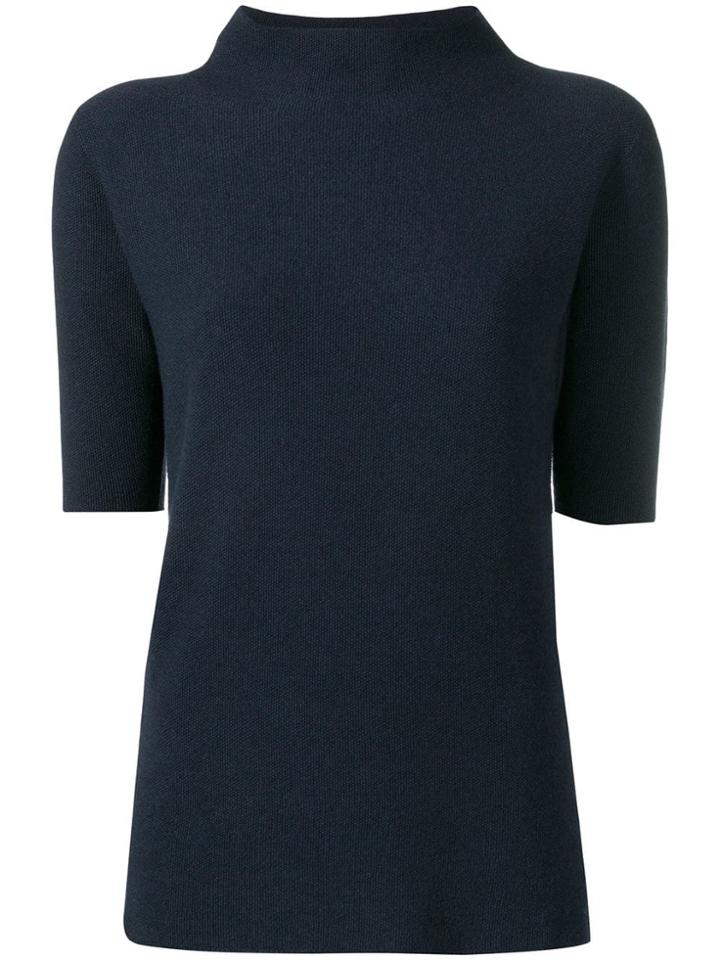 Fabiana Filippi Ribbed Knit Top - Blue