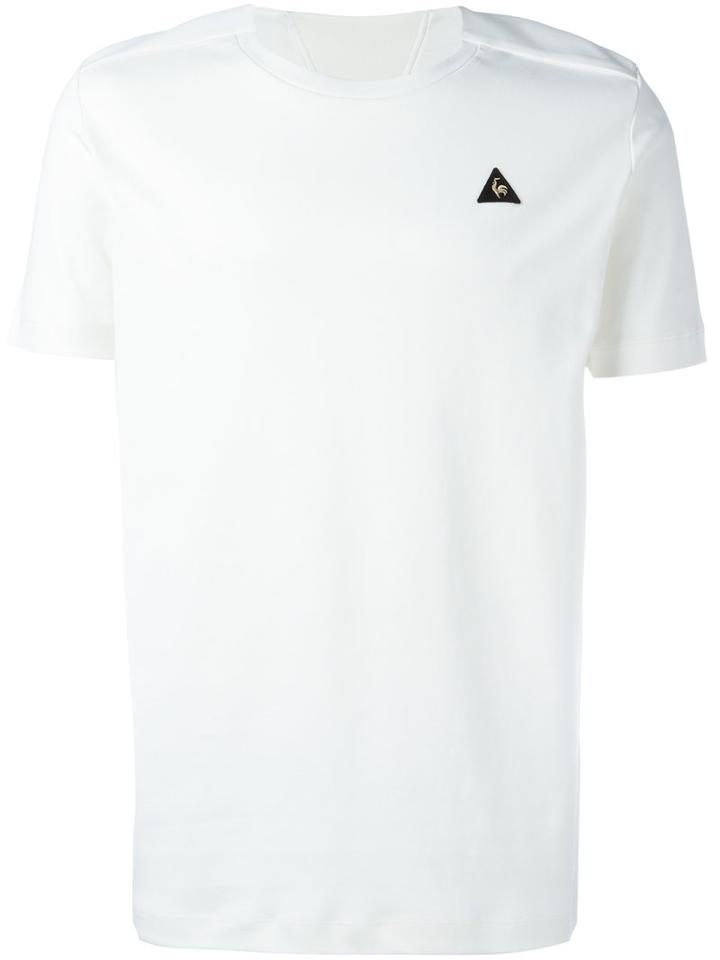 Le Coq Sportif Logo Patch T-shirt, Men's, Size: Small, White, Cotton