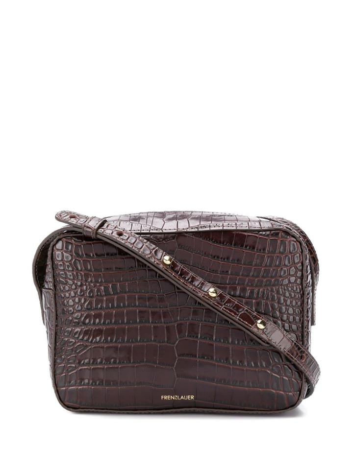 Frenzlauer Embossed Cross Body Bag - Brown