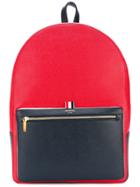 Thom Browne Color-blocked Unstructured Leather Backpack