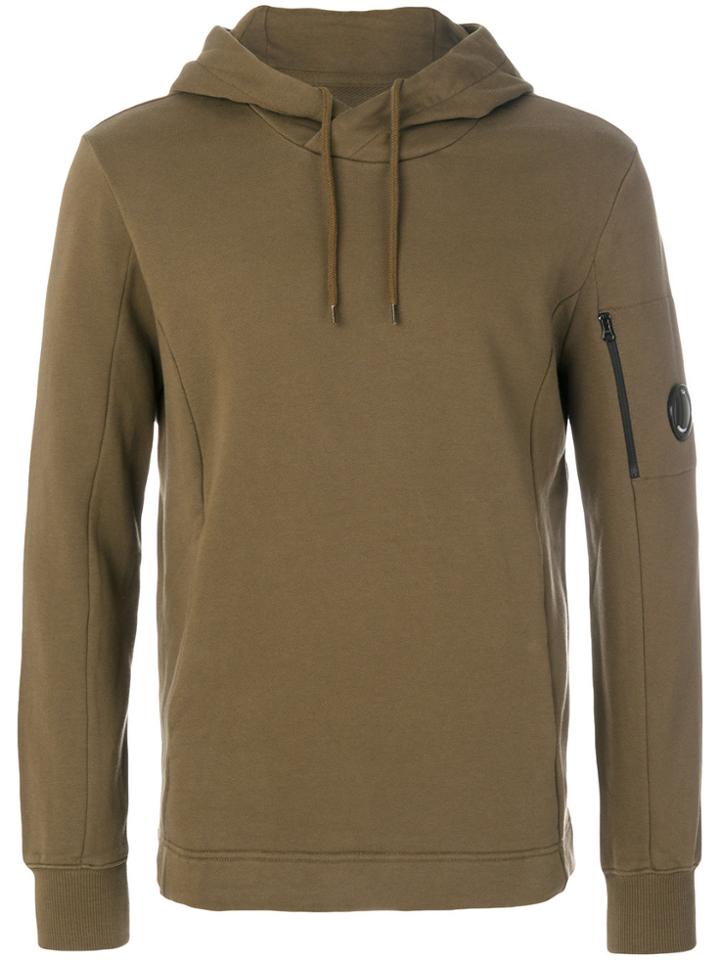 Cp Company Zip Pocket Hoodie - Green