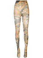 Richard Quinn All-over Print Sock Leggings - H- Paisley