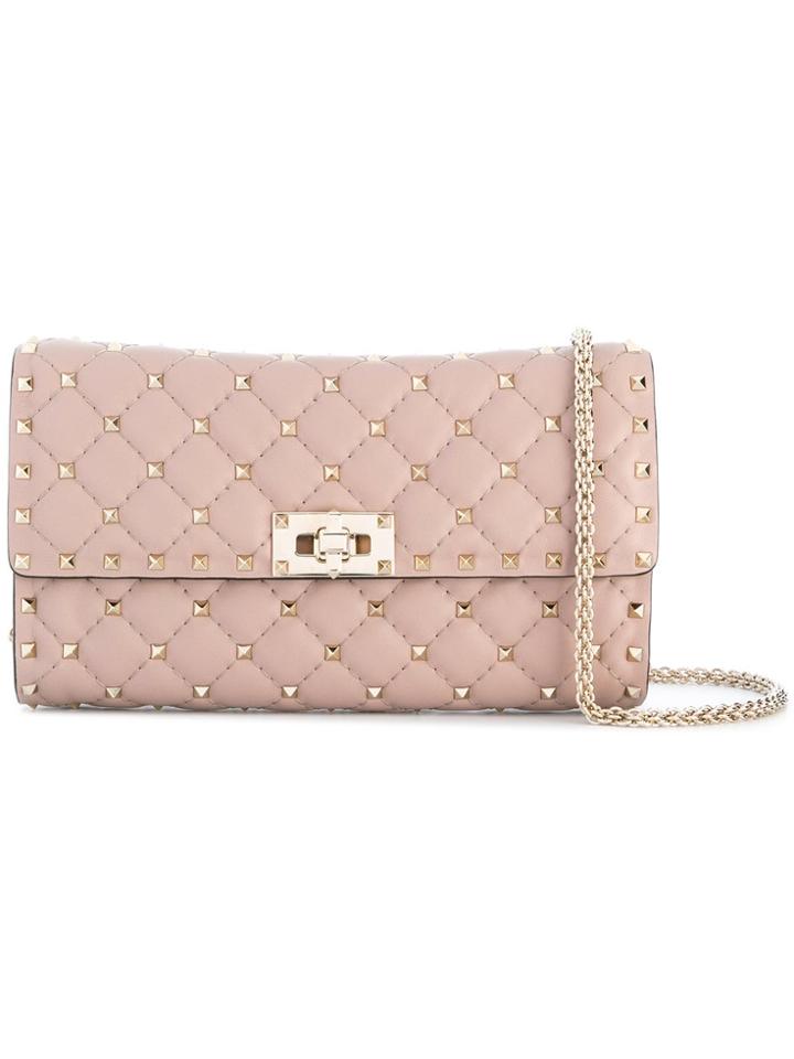 Valentino Valentino Garavani Rockstud Spike Shoulder Bag - Neutrals