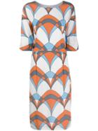 Essentiel Antwerp Colour Block Midi Dress - White