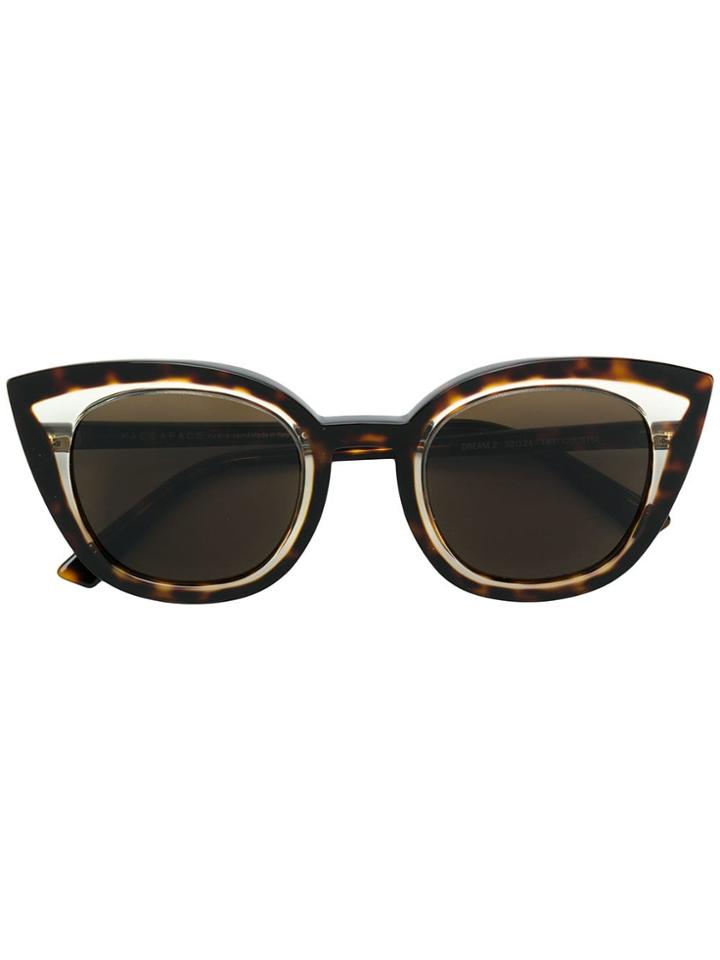 Face À Face Tortoiseshell Cat-eye Sunglasses - Brown