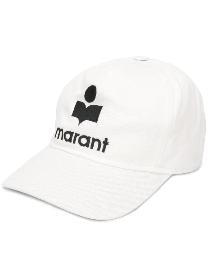 Isabel Marant Logo Hat - White