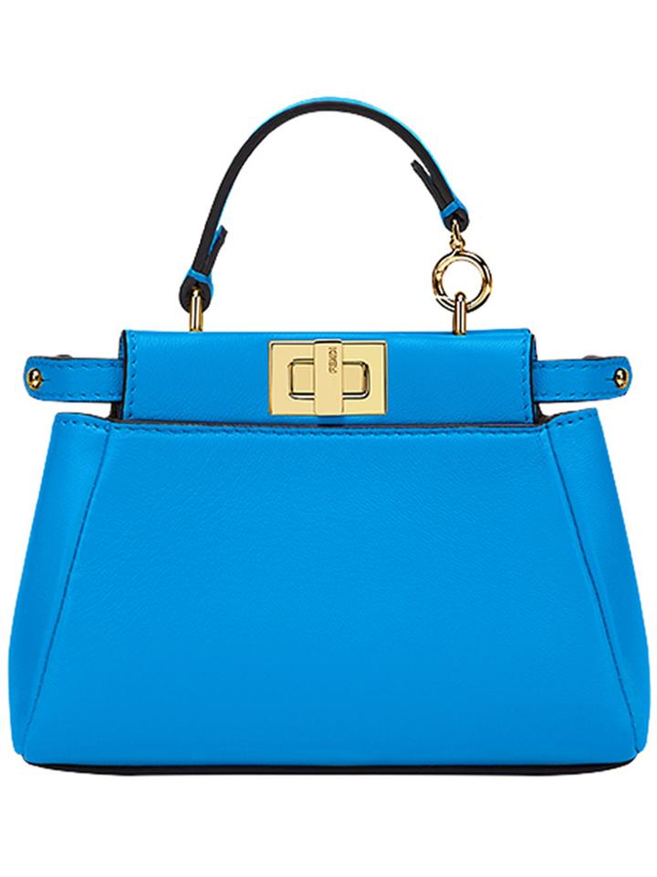 Fendi Mini Peekaboo Tote Bag - Blue