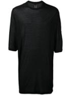 Rick Owens Drkshdw Long T-shirt, Men's, Black, Viscose