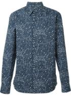 Marni Dotted Shirt, Men's, Size: 50, Blue, Cotton