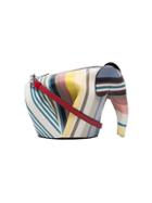 Loewe Elephant Stripe Leather Shoulder Bag - Multicolour