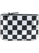 Comme Des Garçons Wallet Check 'optical' Wallet - Metallic