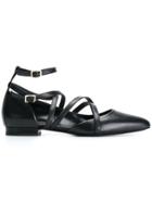 Lanvin Strappy Ballerina Pumps - Black