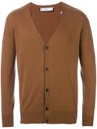 Ami Alexandre Mattiussi V-neck Cardigan, Men's, Size: Small, Brown, Cashmere/merino